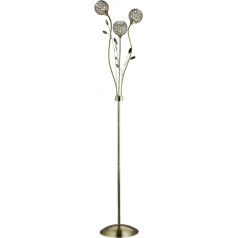 Searchlight Bellis Ii 3 Light Antique Brass brīvi stāvoša mājas biroja stāvlampa