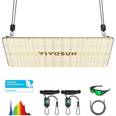 VIVOSUN VS2000 LED audzēšanas gaisma ar Samsung LM301 diodēm un Sosen draiveri audzēšanai iekštelpās, augu lampa ar regulējamu apgaismojumu un saules gaismas pilnu spektru 120 x 60 cm, 90 x 90 cm audzēšanas teltij