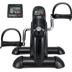 KOMFOTTEU pedāļu trenažieris roku un kāju treniņiem, velosipēds zem galda, kāju trenažieris, roku trenažieris ar regulējamu pretestību un LCD displeju, fitnesa trenažieris, fitnesa aprīkojuma ritenis