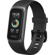 TOOBUR Fitness Tracker & Activity Tracker ar sirds ritma monitoru, fitnesa pulksteni, miega sekotājs, 14 sporta režīmi sporta pulkstenis, IP68 ūdensizturīgs, soļu skaitītāja aproce, saderīgs ar Android iOS vīriešiem