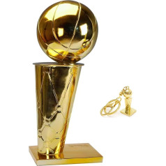 LNGODEHO Replika Basketbola čempions Larry O'Brien Trophy, Golden State Crafts Suvenīrs Plated Award Model Cup Fans Dāvana