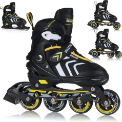 Inline skrituļslidas 4-in-1 skrituļslidas Inline skrituļslidas Ledus skrituļslidas Regulējamas bērnu pieaugušajiem ABEC7 gultņi Izmēri 29-43