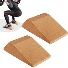 Jogas bloki Neslīdošs korķa teļš Stretcher Squat Wedge kļūt Squat Wedge Wedge Block neslīdošs Squat Ramp stiepšanai muskuļus un fasciju, slīps valdes mobilizācijas ķīlis tupēt un deadlifts