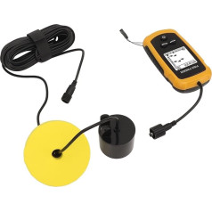 Pārnēsājams zivju dziļuma mērītājs, LCD displejs, pārnēsājams zivju meklētājs, 200kHz sonāra frekvence, iemetams kajaku laivu zivju meklētājs, vadu devējs, kajaku zivju meklētāja komplekts