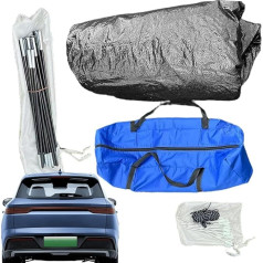 shpuuyy SUV Tailgate teltis kempingam, SUV bagāžnieka telts nojume | SUV teltis kempingam, lietus necaurlaidīga kempinga auto telts, divslāņu saulessargs automašīnas bagāžnieka jumtam