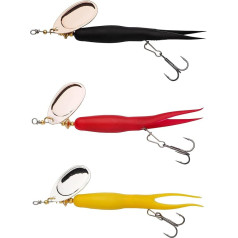 Abu Garcia Salmon Seeker 2.0 Spinner Blade Rubber Coated Fishing Lure - lidojošā kondoma garneļu imitācija, augsta pievilkšanas spēja lašiem un jūras forelēm.