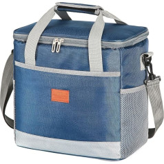 MCXKJ 27L Cool Bag Large Thermal Bag Cooler Bag Iepirkumu soma Cool Box Thermal Bag Lunch Bag Piknika soma Insulated Salokāms piknikam Camping BBQ Biroja pārtikas transportēšanai