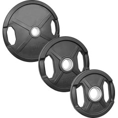 Jauda: Extreme gumijas svaru plākšņu komplekts: 51 mm, no 5 kg, ar 2 saķeres caurumiem.