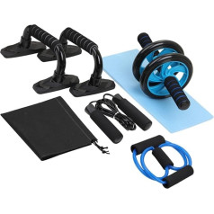 WOONEKY 1 gab Fitnesa aprīkojums 1 gab Fitnesa aprīkojums Pro Lint Mone Profesionālās uzglabāšanas kabatas Pushup Bar Knee Warmers Fitnesa skriešanas virve Slēpošanas virve Slēpošanas virve fitnesa presei Preses vingrinājumu fitnesa piederumi 