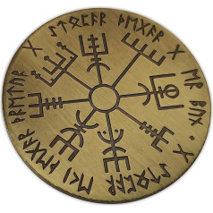 Eillwin Ziemeļvalstu vikingu rūnu navigācijas kompass piemiņas monēta