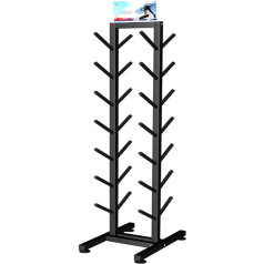 CXJGGCRDM Augsnes paraugu turētājs, lielas noslodzes metāla slēpju uzglabāšanas statīvs, mājas sporta zāles organizators, brīvi stāvošs tērauda slēpju turētājs 7 pāriem, grīdas displeja statīvs garāžai