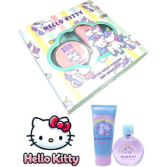 Hello Kitty Unicorn Eau de Parfum ūdens bāzes dāvanu komplekts ar 100 ml dušas želeju - jautrs un rotaļīgs