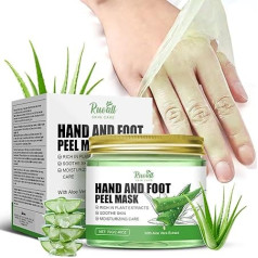 Aloe Vera roku un kāju pīlinga maska, roku vaska pīlinga maska, mitrinoša, atjaunojoša, pīlinga, pret tulznām un tulznām, barojoša, gludas roku ādas kopšana, sausai, sausai, novecojošai roku ādai,