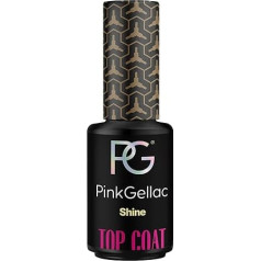 Pink Gellac Top Coat Gel UV 8ml - Lang Anhaltender UV Top Coat für 14 Tage Nägel in Salonqualität - Shellac Made in Holland - Glänzender und Farbloser Überlack