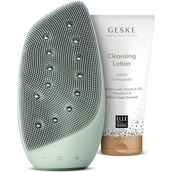 GESKE SmartAppGuided™ Sonic Thermo sejas birste un sejas pacēlājs 8 in 1 + GESKE attīrošā losjona komplekts ar atbilstošu kosmētikas piederumu Beauty Bundle