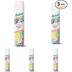Batiste sausais šampūns, sausais šampūns matu atsvaidzināšanai un ieveidošanai, matu kopšanas aerosols bez skalošanas, 200 ml (5 gabali)