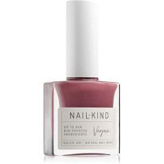 NAILKIND Deep Pink Nail Polish - rozā ziloņi - klasisks nagu laka - vegāns nagu laka - Peta sertificēts Cruelty Free - ātri žūstošs, ilgnoturīgs, izturīgs pret šķembu manikīrs - 8ml