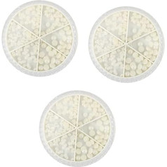 BIUDECO 3 kastes Flatback Scrapbook Loose Art rīki aksesuāri ādas dekori dārgakmens pērlītes pērlītes piekariņš ornaments amatniecība dzīvoklis rotājumi krāsains atpakaļ nagus