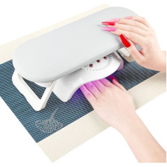 lifcasual Rokas atpūtas nagu dizaina āda, nagu roku spilvens ar statīvu, salokāms, ūdensizturīgs, neslīdošs nagu roku balsta spilvens, nagu studijas spilvens, nagu roku balsts Professional