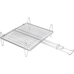SAUVIC zivju grila statīvs 40 X 45 cm, tērauds, 45x74x17,5 cm