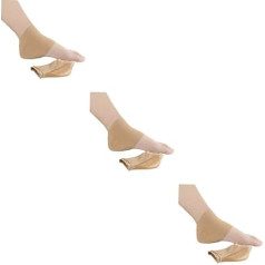 Healeved Pack of 3 Heel Sleeves Silikona gēla Spa mitrinošas zeķes Mitrinošas zeķes Kopienas papēža amortizators Papēža aizsardzība Papēža aizsardzība Kāju vienīgā papēža papēža zeķes Fascīts Absorbers