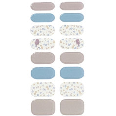 MLWSKERTY Stilvolle Gel-Nagelfolien für Damen, halbgehärtet, Aufkleber, Kunstdekoration, Aufkleber, Maniküre, Kunstflicken, vollständige Abdeckung