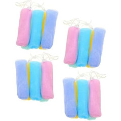 HONMEET Ziepju maisiņš Putojošas acs ziepju tīkls Pīlinga ziepju maisiņš Ziepju putas Mesh ziepju taupīšanas maisiņš Bubble Foam Net Bubble Foam Soap Holder Bubble Net Soap Bag Sport Pack of 20