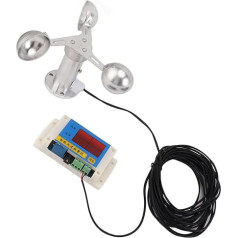 Anemometrs Trīs kausu vēja bļodas dizains, spēcīga prettraucējumu spēja, torņa celtņa anemometrs vēja ātruma mērīšanai un meteoroloģiskā stacija
