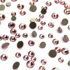 Gaiši rozā (223) Rozā 2088 Xirius Swarovski kristāli Jaukta izmēri ss12 ss16 ss20 Flatbacks Nav Hotfix apaļi kristāliņi