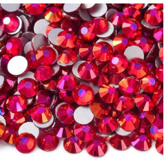 Blinginbox 1440gab (4.6-4.8mm) SS20 Light Magenta Light Flat Back Rhinestones for Nail Art Crafts Dekorācijas Apģērbi Apavi