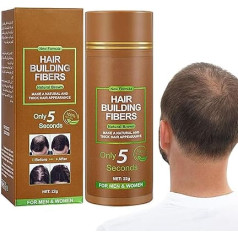 Haaraufbaufasern | Haarfüller für dünner werdendes Haar - 22 g Haarlinienfüller, Haarpuder, braunes, dichtes Haarpuder, flauschiges Haarfaserpulver Rockia