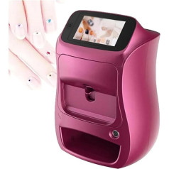 Nageldrucker, 3D-Maschine, 10 Sekundes, Hochgeschwindwindigkeits-Farbmalerei, Originalbild, gemalte Nagelmaschine, tragbarer automatischer Nagelkunst-DIY-Nagelkunstdrucker,PinkPurple