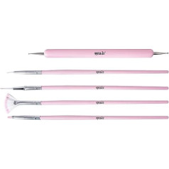 99NAILS ® Nail Art Brush Pink Knob komplekts 5 gab.