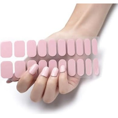 20 Stück Einfarbige Nagellackstreifen Selbstklebende Gel Nagel Aufkleber Abziehbilder Gel Nagelstreifen Volle Nagelfolien Für Nägel Kunst