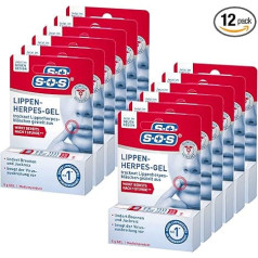 SOS lūpu herpes gels (12 x 5 g) - aukstumpumpumpu plankumiem - dabiski izžāvē herpes ar silikona gelu - atvieglo dedzināšanu un niezi - paātrina dzīšanu
