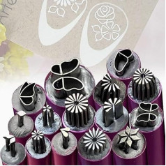 Nagelkunst-Stempel-Stift, Nagelkunst-Stempelstift, Nagelkunst-Stift mit verschiedenen Designs, Nagel-Punktierwerkzeug, Nagelstempel-Stift DIY Nagelkunst-Werkzeuge für Frauen und Mädchen (15 Stück)