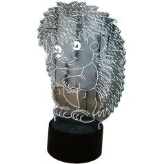 OSALADI Nachtlampe Nachttisch Schlafzimmer Tisch Dekorativ D Illusion Schreibtisch Kinder Geburtstag Geformt Licht Basis Valentinsgruß Touch Tag Schwarz Geschenke LED-Nachtlichtbirnen