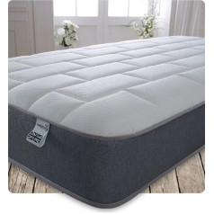 Starlight Beds 4ft6 Double Memory Foam matracis - balts/pelēks