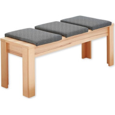 ‎Stella Trading Nature One sols no dižskābarža daļēji masīvkoka koksnes ar FSC sertifikātu - moderns ēdamistabas sols jūsu viesistabai un ēdamistabai - 130 x 48 x 38 cm (platums x augstums x dziļums)