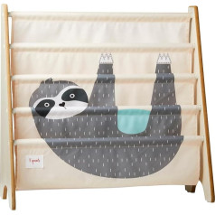 3 Sprouts - Montessori bērnu istabas koka grāmatu skapis - Slots