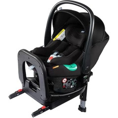 Chicco Kiros Evo I-Size, bērnu sēdeklītis 40-78 cm, Isofix 0+ grupa bērniem no 0 līdz 15 mēnešiem, autokrēsliņš ar samazinošu sēdekļa spilvenu, savienojams ar saderīgiem bērnu ratiņiem, melns