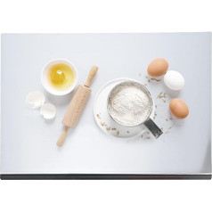 awagas 70 x 50 cm nerūsējošā tērauda plākšņu kapāšanas dēlis Liels nerūsējošā tērauda makaronu dēlis Neslīdoša nerūsējošā tērauda darba virsma virtuvei ar stop malu picas mīcīšanai Maizes cepšanas dēlis virtuvei