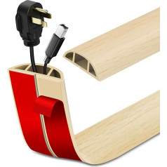 Kabeļu kanāls pašlīmējošs garums 6 m Grīdas kabeļu tilts Elastīga kabeļu aizsardzība Kabeļu kanāls Kabeļu kanāls Kabeļu pārsegs mājas birojam Noliktava Koncerts (6 m x 5 cm, smilškrāsas koka graudu)