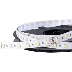 iluminize RGBW LED lente 4 in 1: ļoti augstas kvalitātes LED lente RGBW Dienas gaisma balta (6000 K), 60 LED uz metru, īpaši atlasīta, 24 V, 19,2 W uz metru (6000 K IP65NANO Roll 5 m)