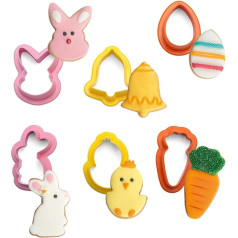Decora 0255059 Plastmasas mini Lieldienu cepumu izgriezņu komplekts 6 gab.