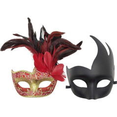 Coolwife kostīmu maska Spalvu maskarādes maska Halloween Mardi Gras Cosplay Party maska