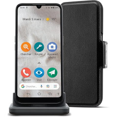 Doro - 8100 Plus - 4G viedtālrunis senioriem - Bez līguma - 6,1'' displejs - Avārijas poga ar GPS - Trīs kameras - Noturīgs pret šļakatām - Sejas atpazīšana - Melns