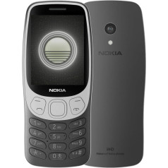 Nokia 3210 [2024] 6,1 cm [2.4] 89 g Schwarz Basic Handy (NOKIA 3210 4G TA-1618 DS GBIE GRUNGE BLK)