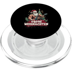 FROHE WEIHNACHTEN Weihnachtsmann Rockmusik PopSockets PopGrip für MagSafe