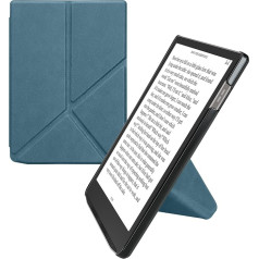 kwmobile Korpuss saderīgs ar Pocketbook InkPad 4 / Color 3 / Color 2 / Vivlio InkPad 4 / InkPad Color 3 Korpuss - Mākslīgās ādas korpuss - aizsargvāciņš e-grāmatu lasītājiem - vāks Petrol